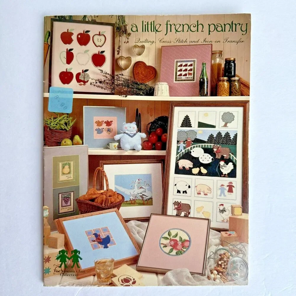 A Little French Pantry Quilting CrossStitch Iron On Book Vanessa-Ann Collection